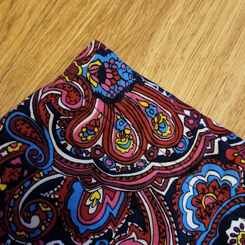 NWT Talbots sz P paisley knit skirt